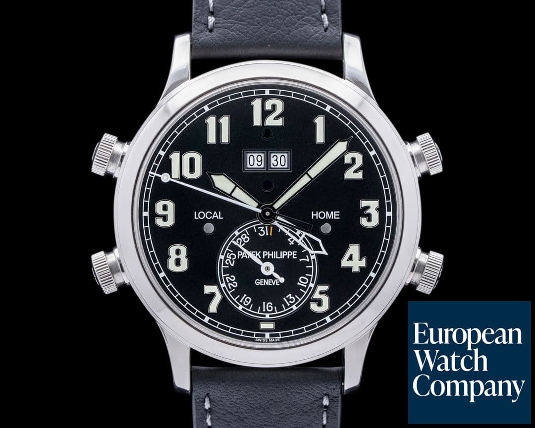 Image of Patek Philippe Calatrava 5520P Pilot Travel Time 24 Hour Alarm