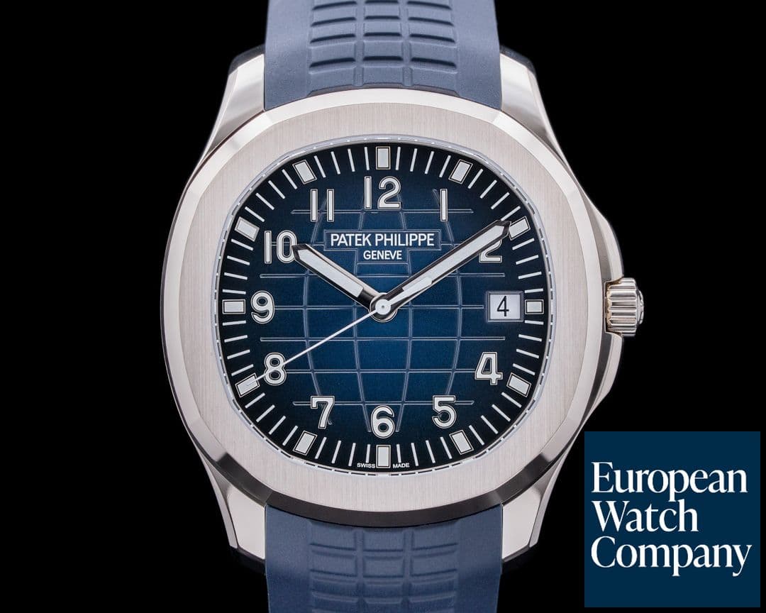 Image of Patek Philippe Aquanaut 5168G 18K White Gold / Blue Dial UNWORN