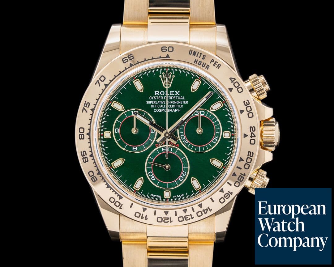 Image of Rolex Daytona 116508 18k Yellow Gold / Green Dial 2022