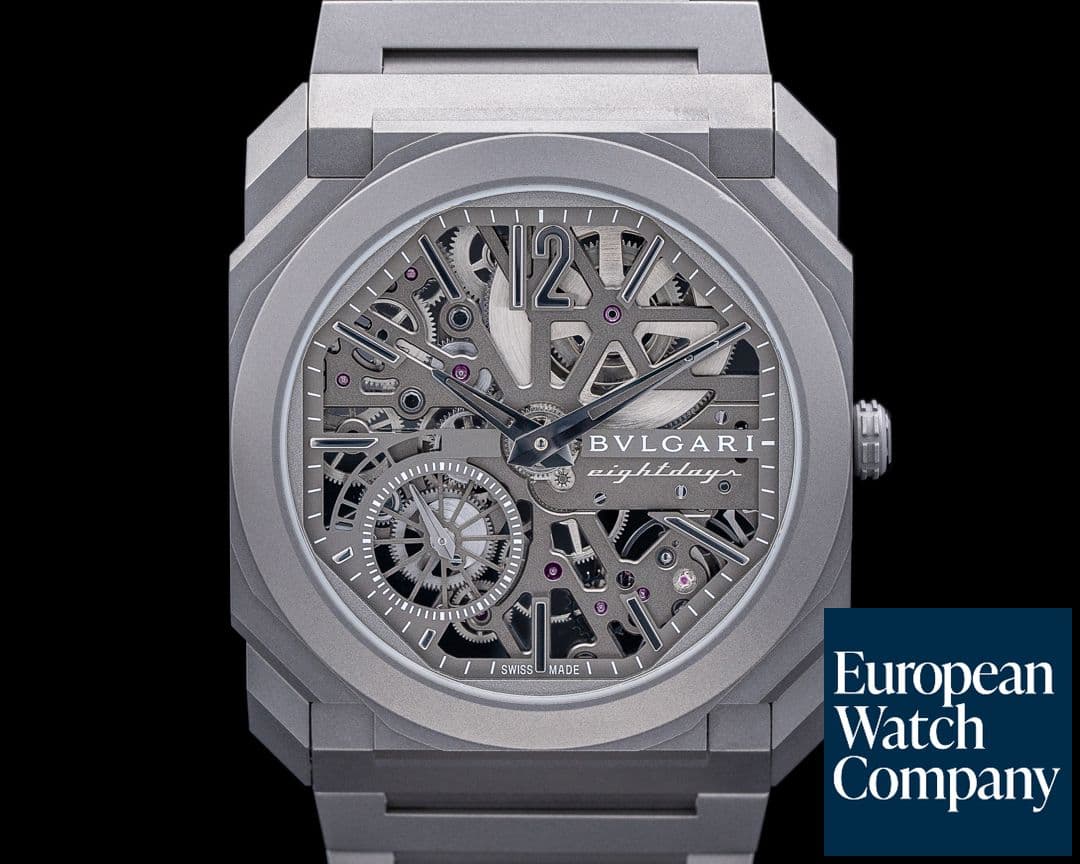 Image of Bulgari Octo Finissimo Skeleton Titanium Bracelet 8 Days
