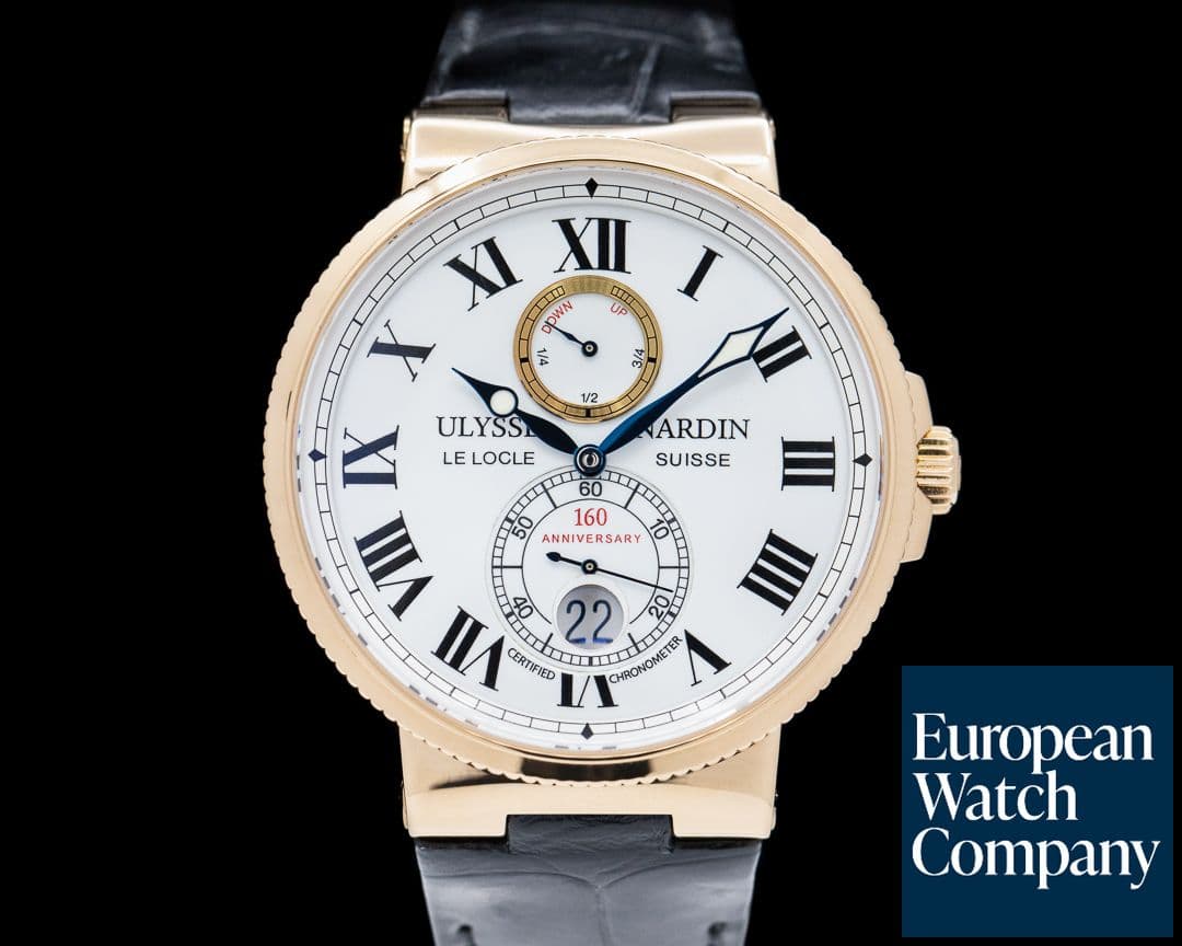 Image of Ulysse Nardin Marine Chronometer 160th Anniversary 18k RG Limited Edition