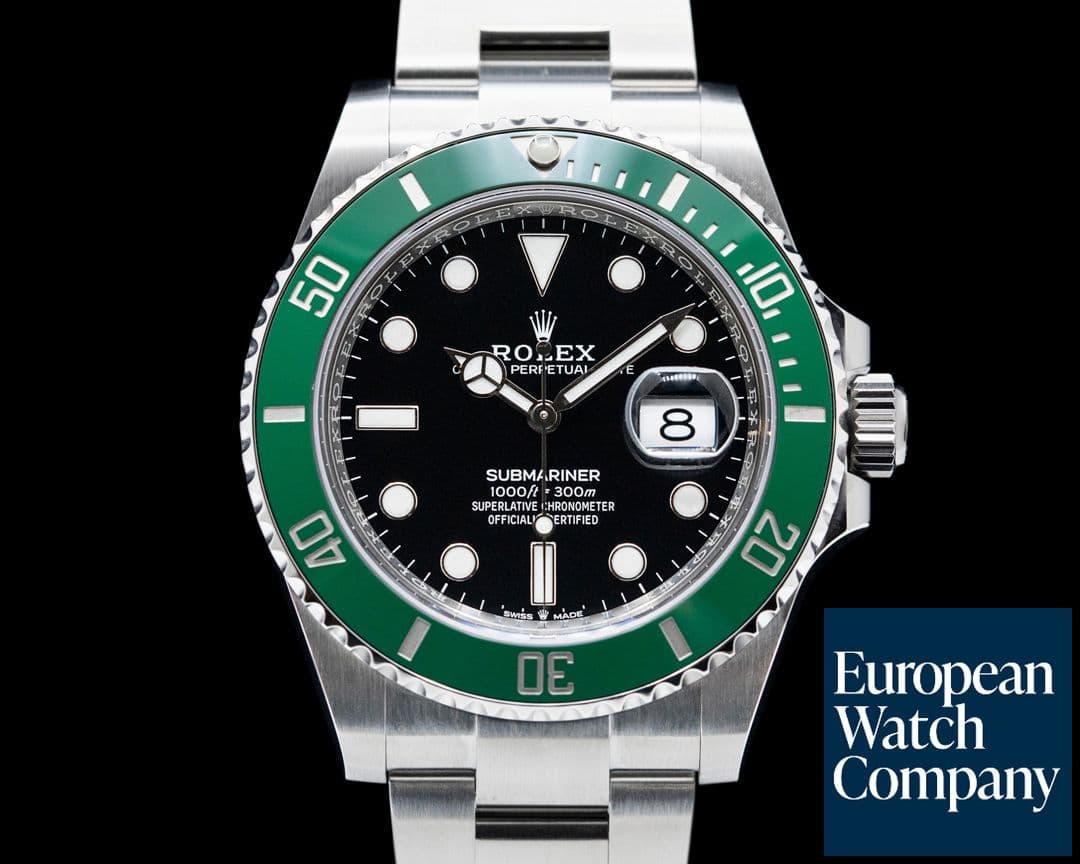 Image of Rolex Submariner Date 126610LV Kermit GREEN Ceramic Bezel 41MM