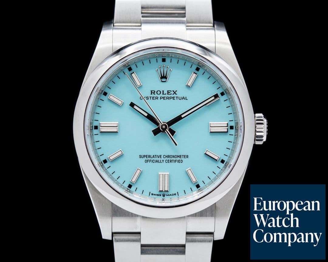 Image of Rolex Oyster Perpetual 126000 36MM SS TURQUOISE BLUE