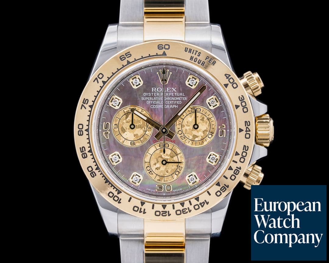 Image of Rolex Daytona Tahitian MOP Diamond Dial 18K Yellow Gold / SS 