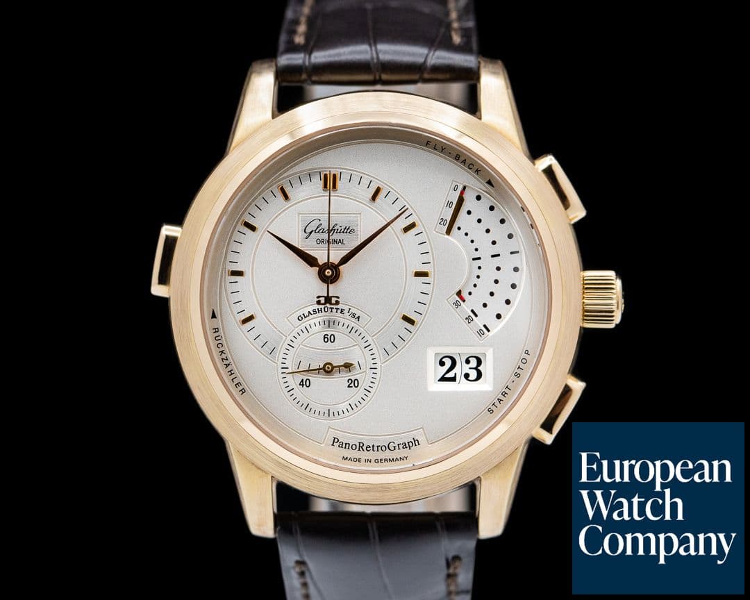 Image of Glashutte Original PanoRetroGraph Rose Gold