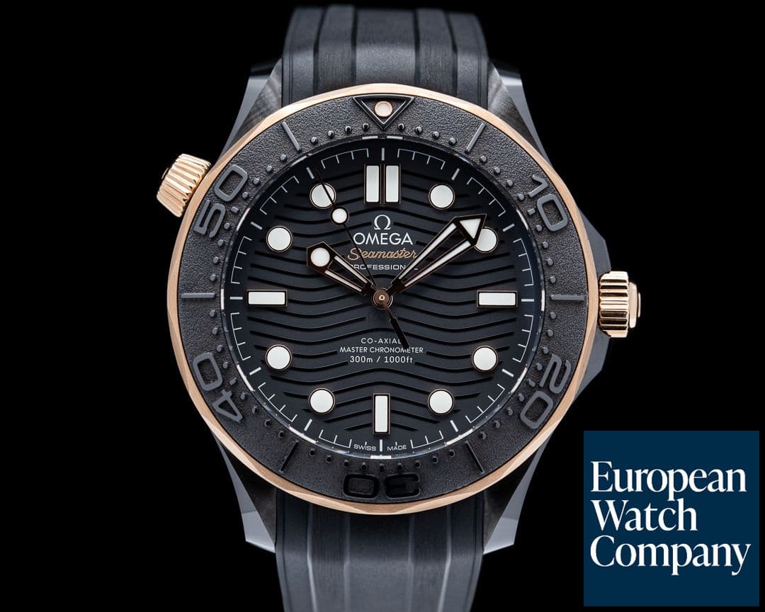 Image of Omega Seamaster Diver 300M Black SS / 18k Sedna Gold 2023