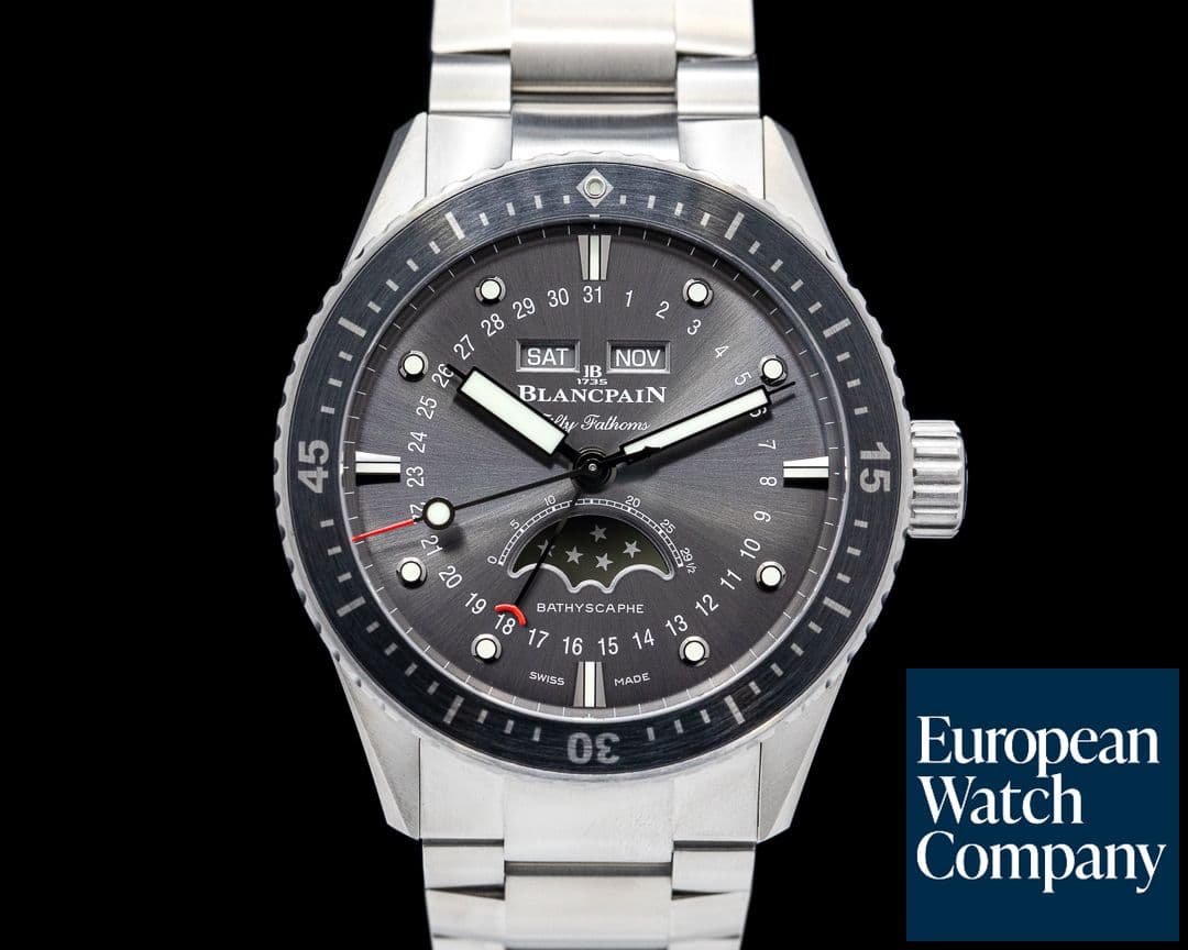 Image of Blancpain Fifty Fathoms Bathyscaphe Quantième Complet Phases de Lune UNWORN