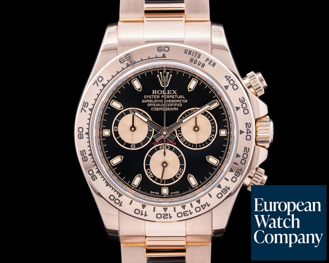 Image of Rolex Daytona Everose 116505 Black Dial 18K Rose Gold / Bracelet