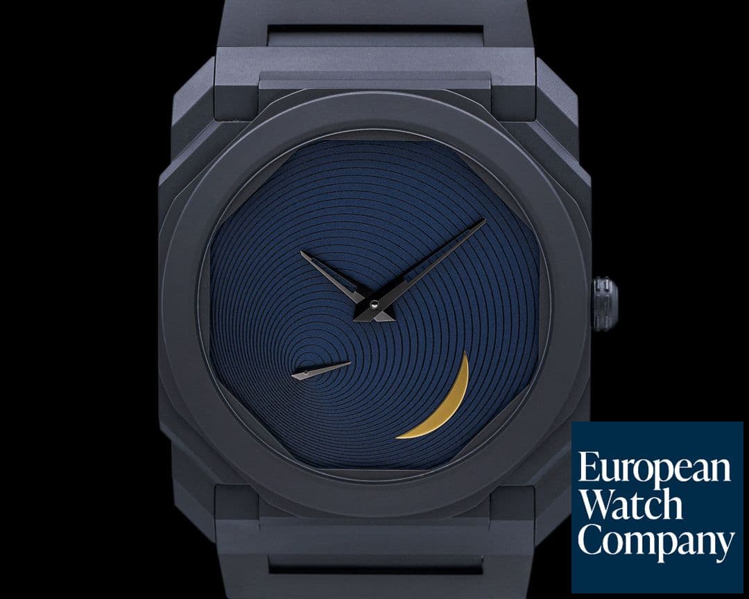 Image of Bulgari Octo Finissimo Tadao Ando Sandblasted Ceramic Limited Edition 