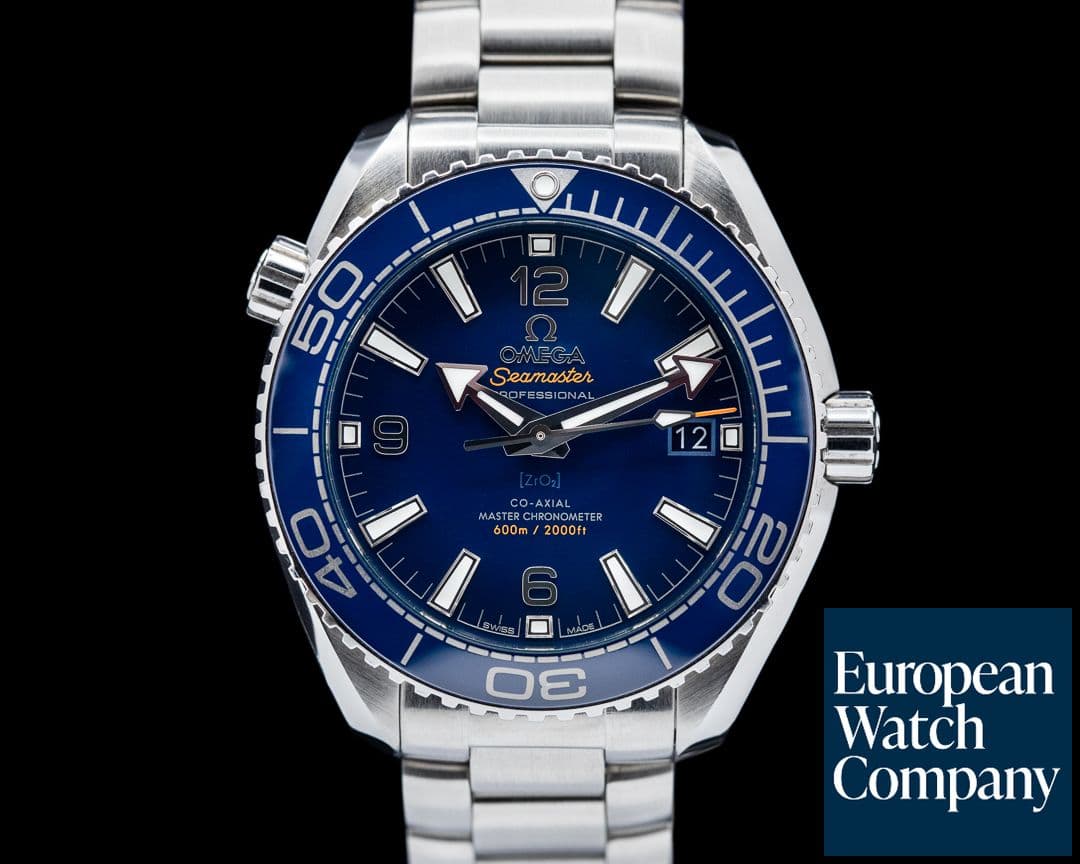 Image of Omega Seamaster Planet Ocean Co-Axial Blue Dial SS / SS 39.5MM