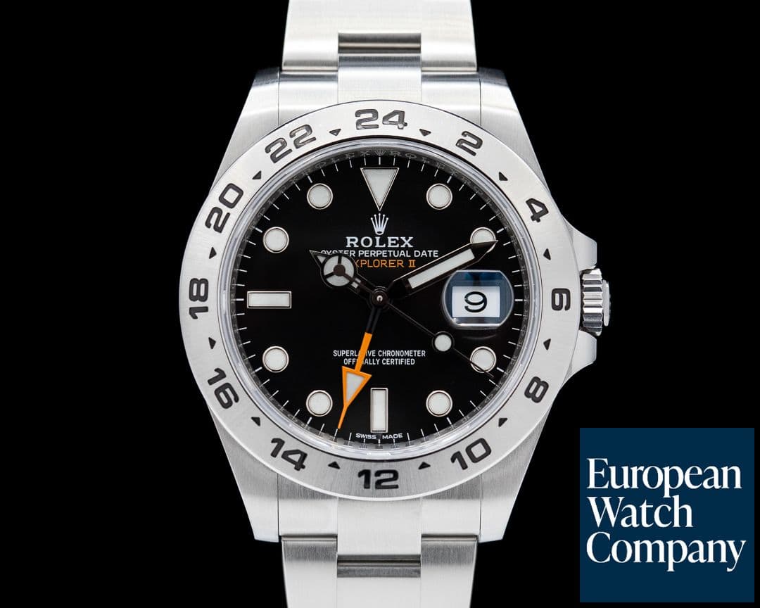 Image of Rolex Explorer II Black Dial SS