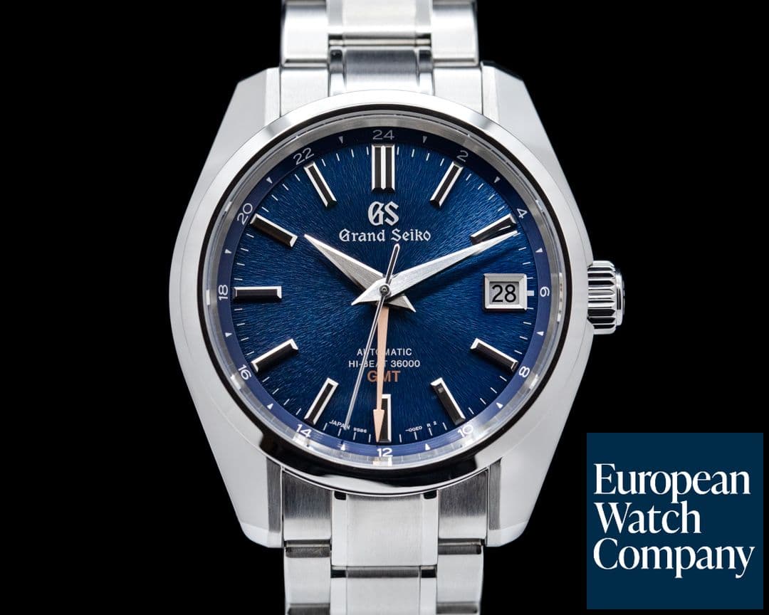 Image of Grand Seiko Heritage Hi-Beat 36000 GMT Blue Dial SS LIMITED EDITION