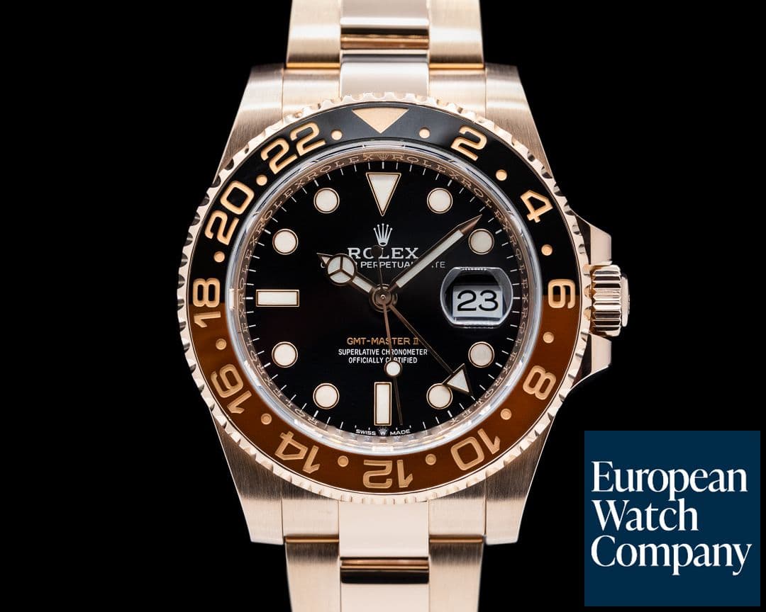 Image of Rolex GMT Master II 126715 18K Everose Ceramic Root Beer