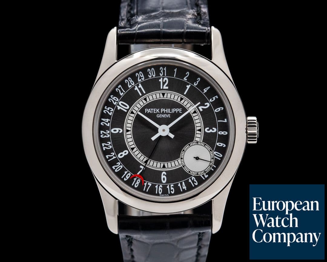Image of Patek Philippe Calatrava 6000G Gray Dial 18K White Gold / Deployant
