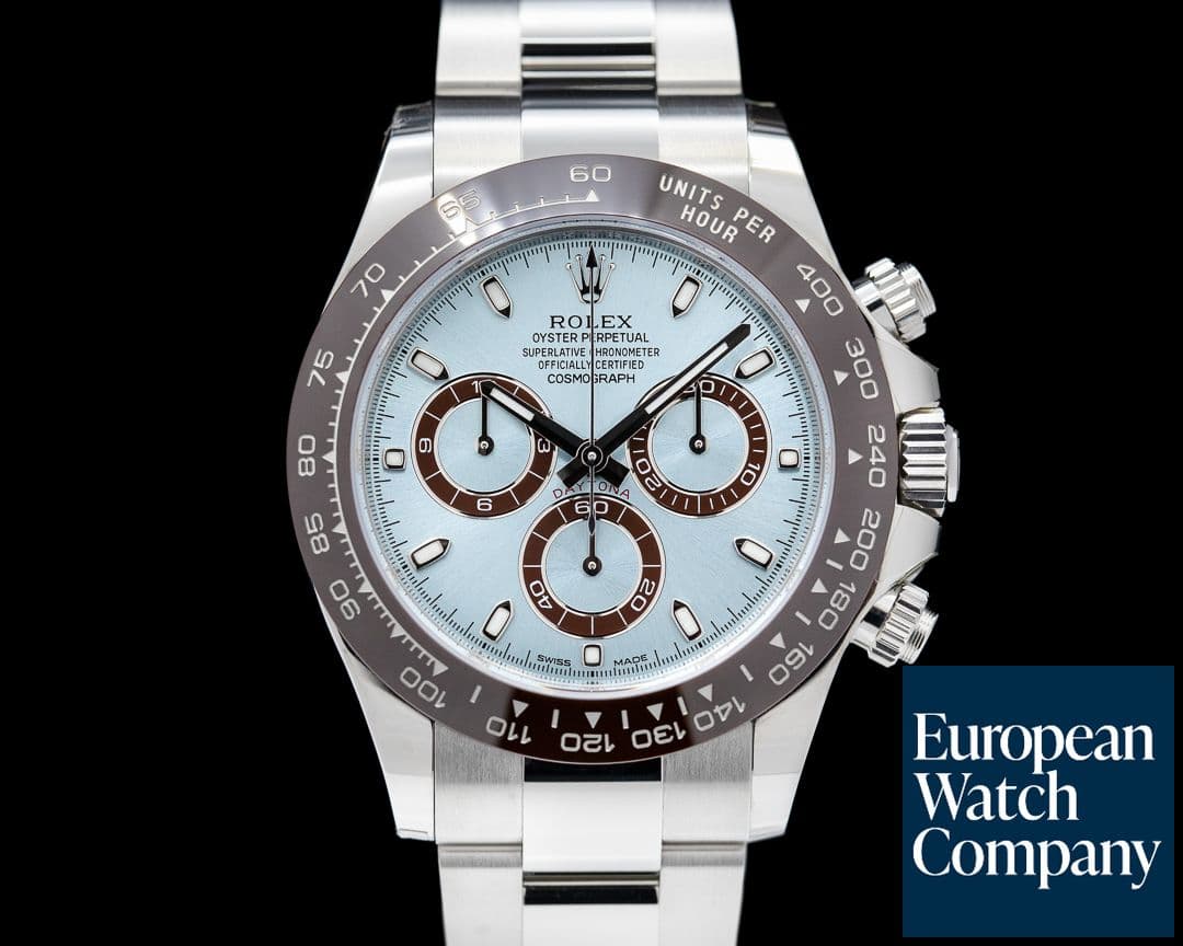Image of Rolex Daytona 116506 Platinum Glacier Blue / Brown Ceramic 2023 UNWORN