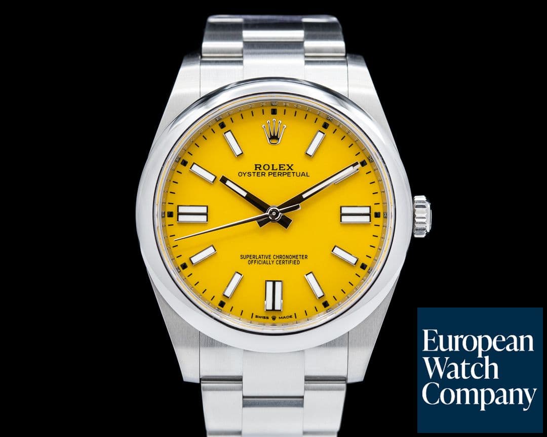 Image of Rolex Oyster Perpetual 124300 41mm SS / Yellow Dial 