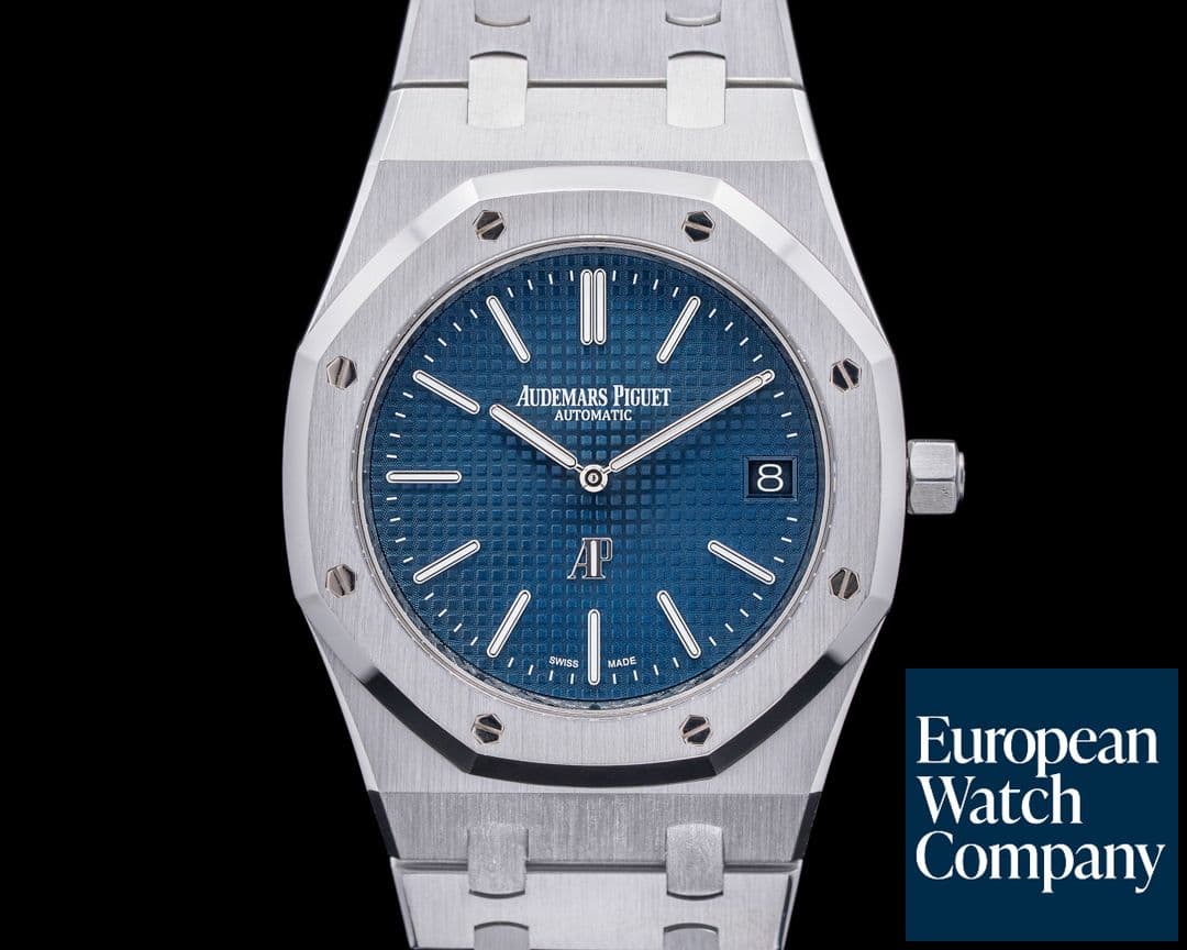 Image of Audemars Piguet Royal Oak Extra Thin Blue Dial SS 15202ST 