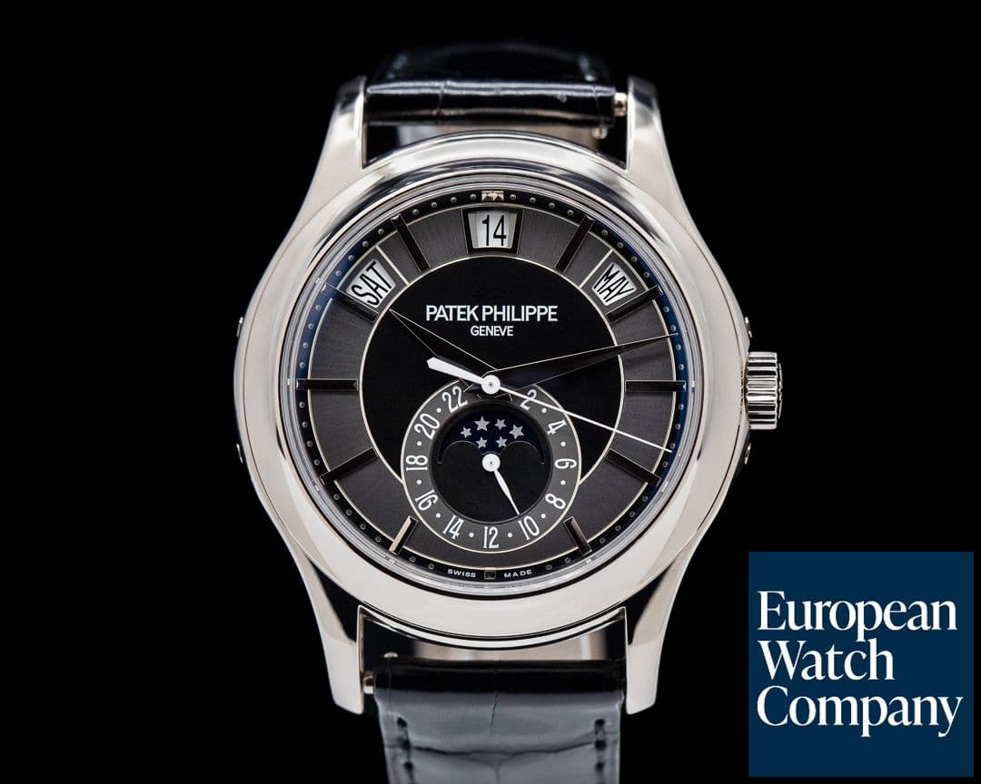 Image of Patek Philippe Annual Calendar Rhodium Dial 18K White Gold 