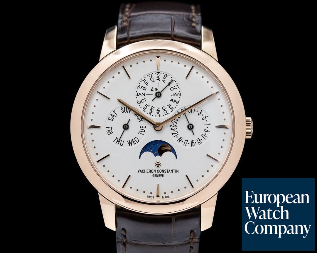 Image of Vacheron Constantin Patrimony Perpetual Calendar Ultra-Thin 18k Rose Gold UNWORN