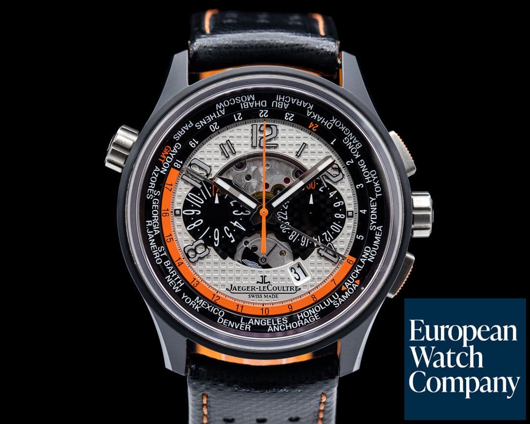 Image of Jaeger LeCoultre AMVOX5 World Chonograph Aston Martin Ceramic / Titanium