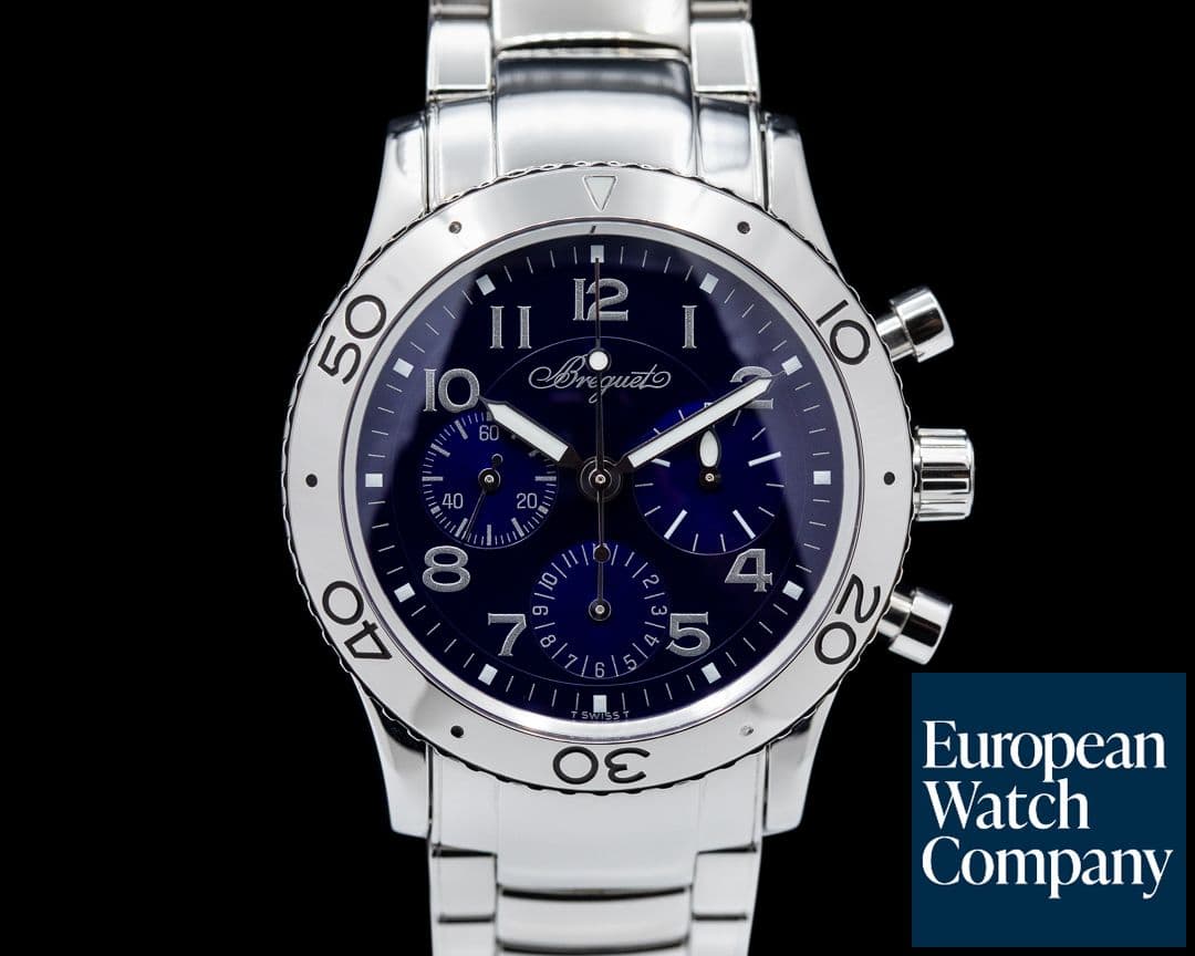 Image of Breguet Type XX 3807 Aeronavale SS Blue Dial LIMITED
