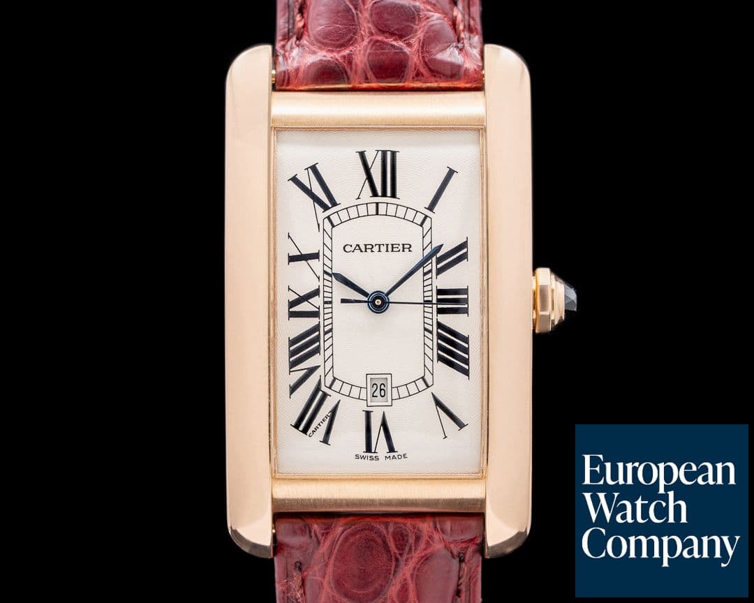 Image of Cartier Tank Americaine Medium 18K Rose Gold