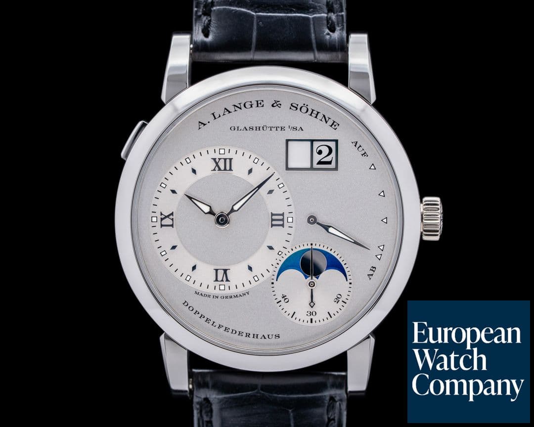 Image of A. Lange and Sohne Lange 1 Moon 192.025 Platinum / Silver Dial