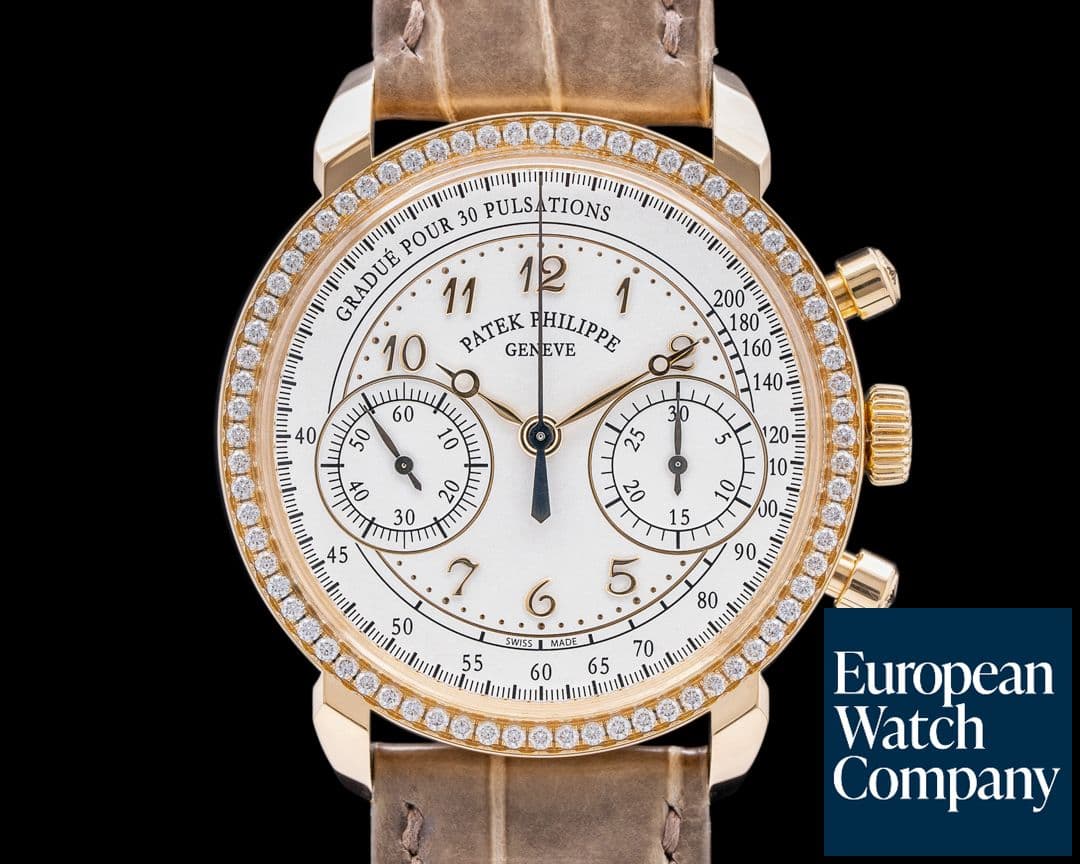 Image of Patek Philippe Chronograph 7150/250R 18K Rose Gold Diamond Bezel