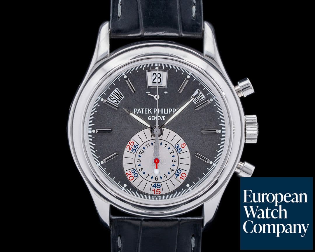 Image of Patek Philippe Annual Calendar 5960P Chronograph Platinum Grey Dial 