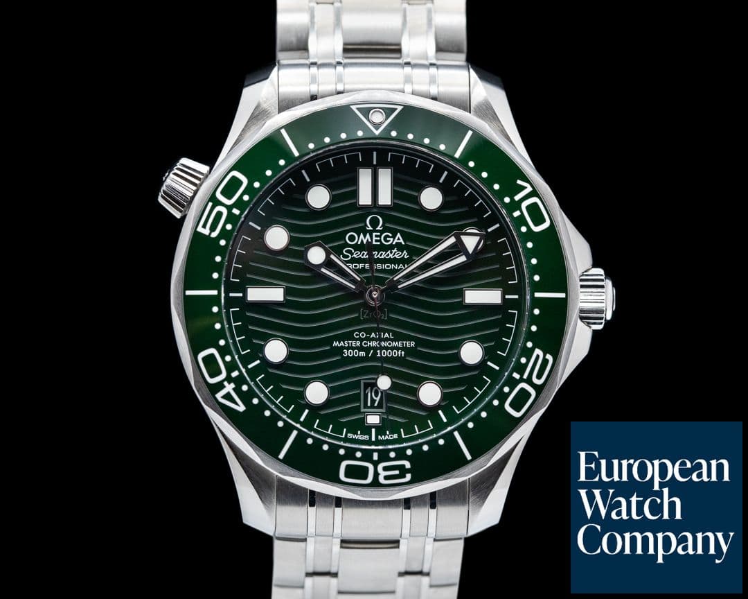 Image of Omega Seamaster Green dial Diver 300M Co-Axial Master Chronometer Ceramic 2023