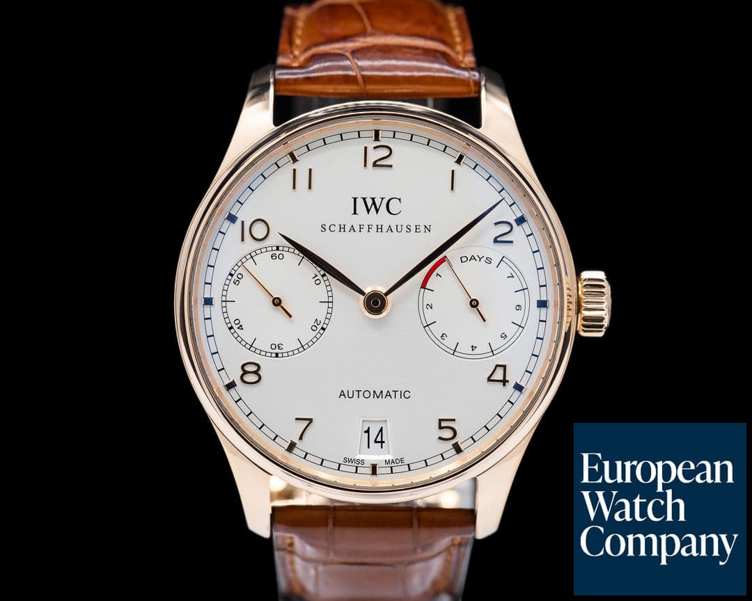 Image of IWC Portuguese 7 Day Automatic 18K Rose Gold 