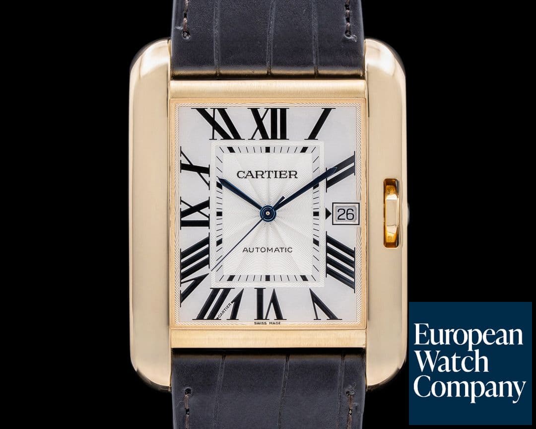 Image of Cartier Tank Anglaise Large 18K Yellow Gold Automatic