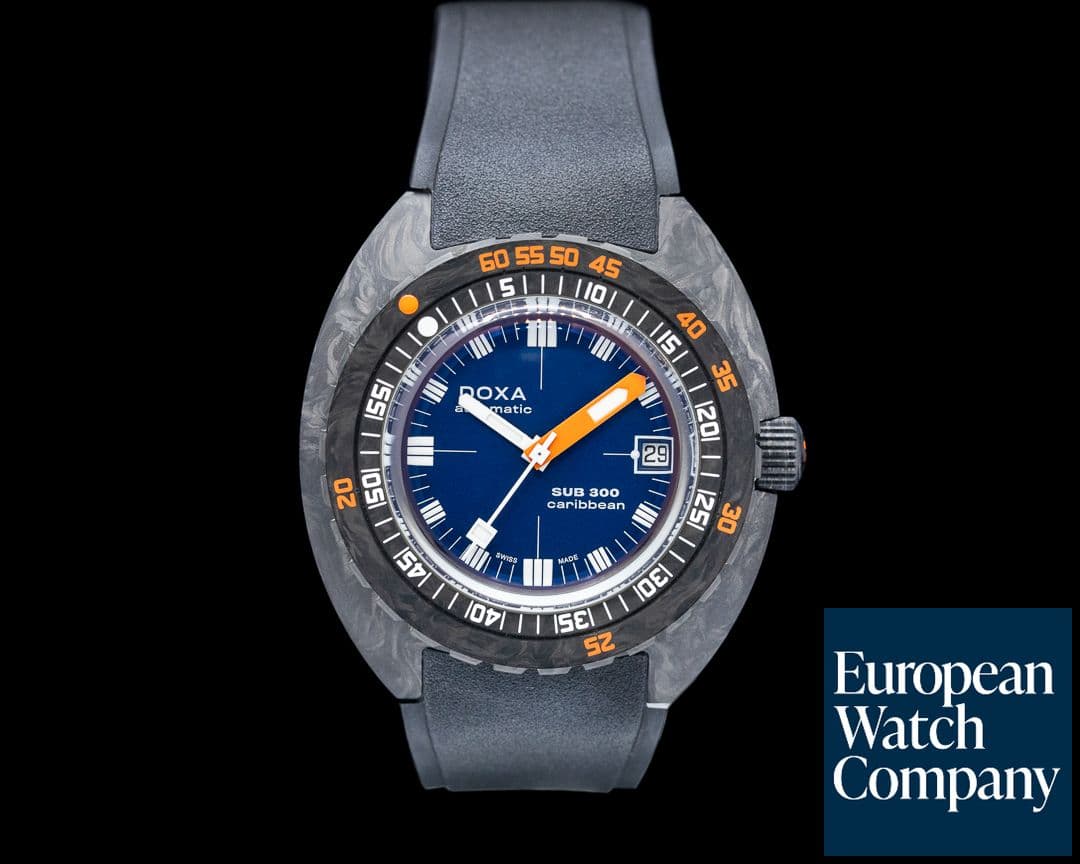 Image of Doxa SUB 300 Carbon 42mm Carribean Navy Blue