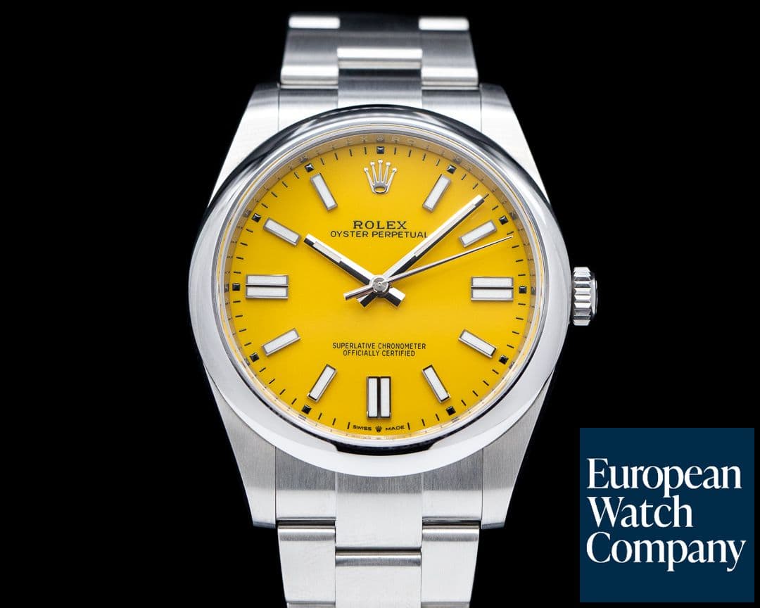 Image of Rolex Oyster Perpetual 124300 41mm SS / Yellow Dial 