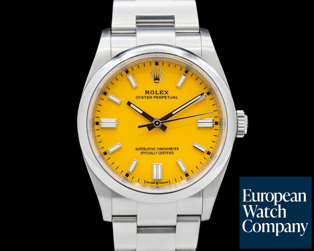 Image of Rolex Oyster Perpetual 126000 36mm SS / Yellow Dial 
