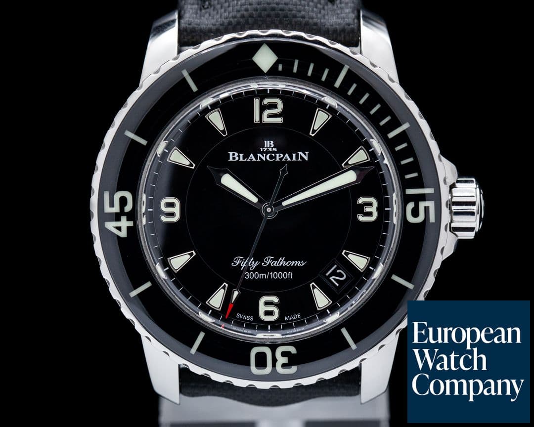Image of Blancpain Fifty Fathoms Automatic SS / Canvas