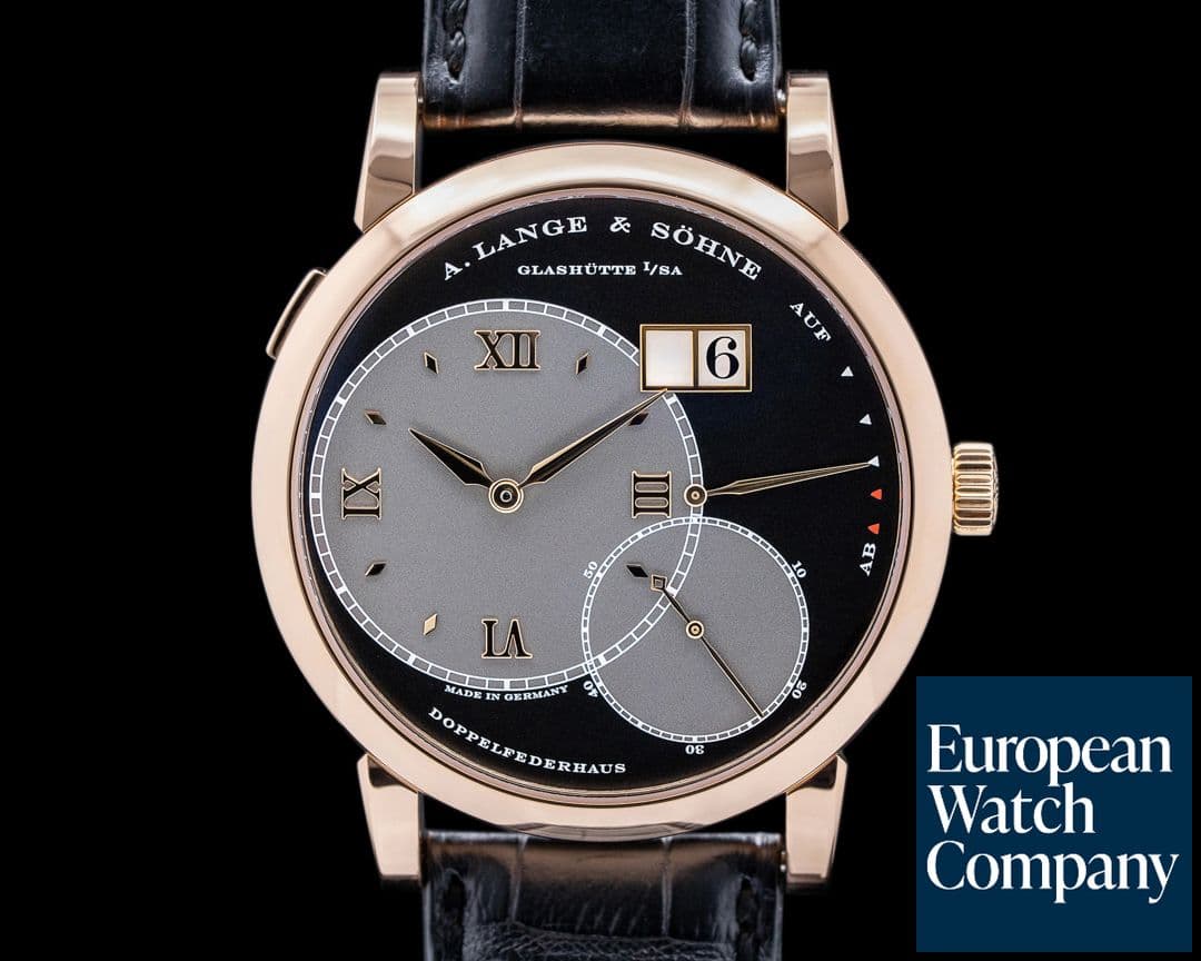 Image of A. Lange and Sohne Grand Lange 1 18K Rose Gold Black Dial