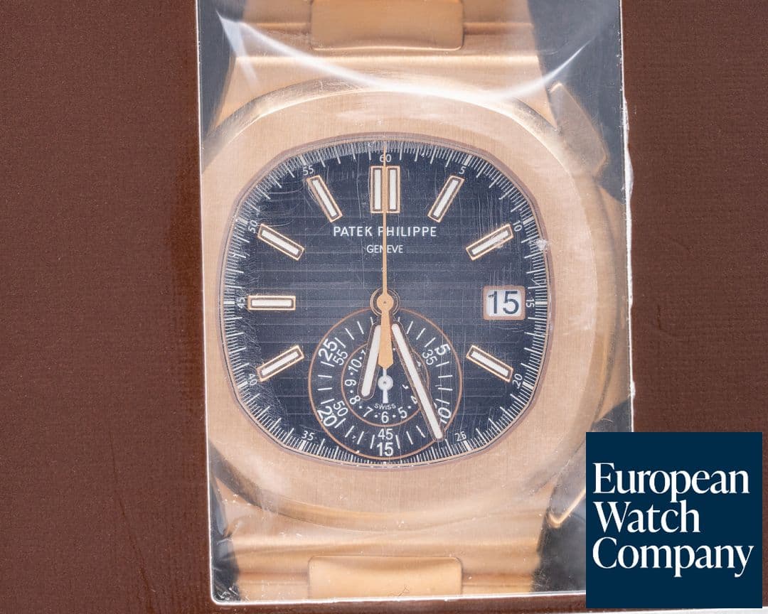 Image of Patek Philippe Nautilus 5980/1R Chronograph 18K Rose Gold DOUBLE SEALED