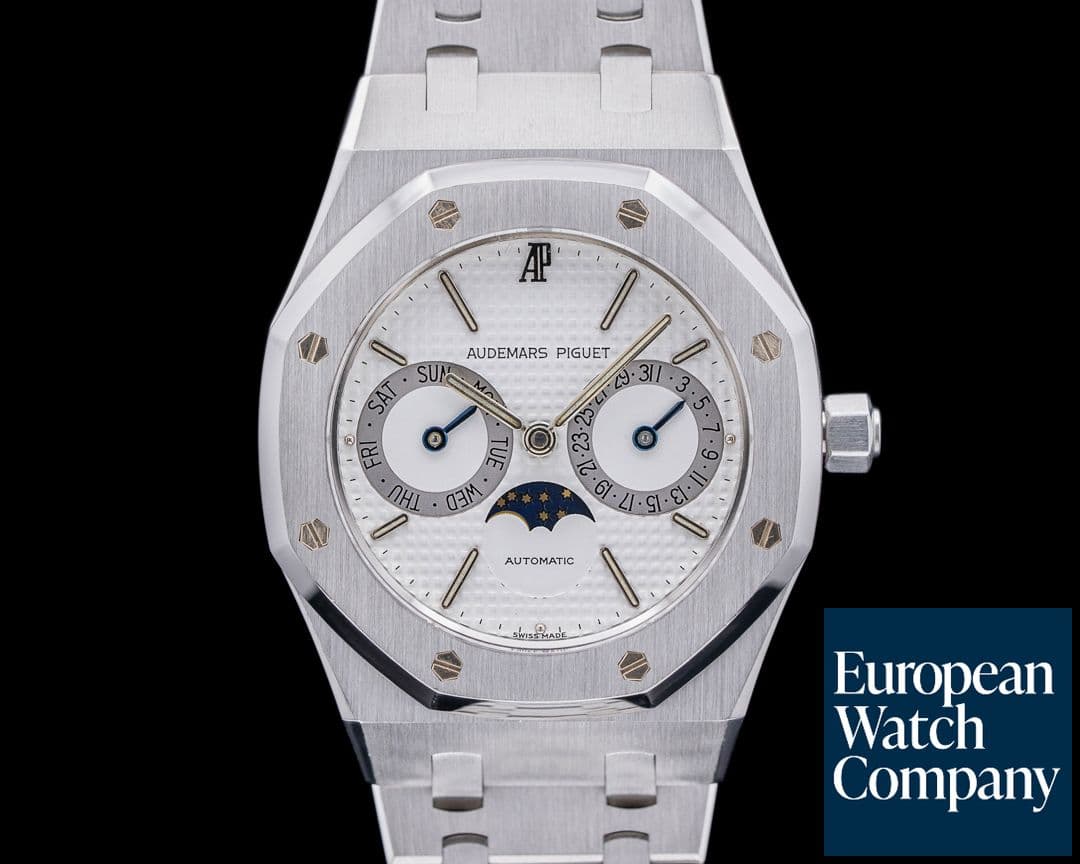 Image of Audemars Piguet Royal Oak Day Date Moon White Dial SS