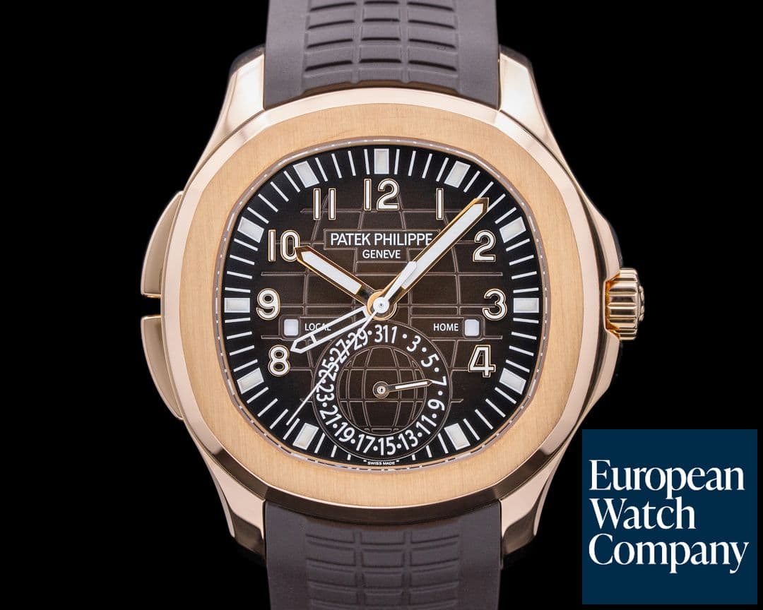Image of Patek Philippe Aquanaut 5164R Travel Time Rose Gold / Rubber