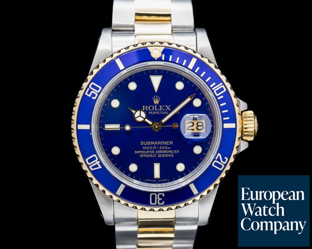 Image of Rolex Submariner Blue Dial 18K Yellow Gold / SS