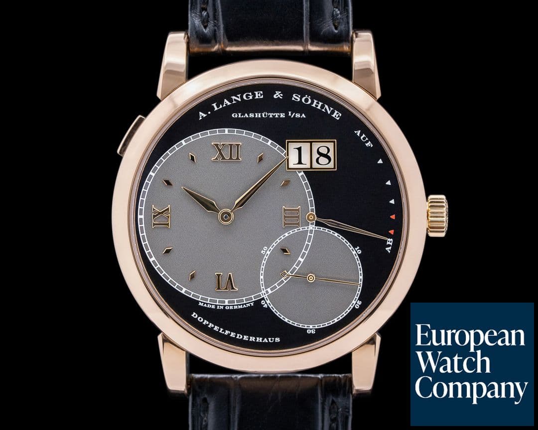 Image of A. Lange and Sohne Grand Lange 1 18K Rose Gold Black Dial