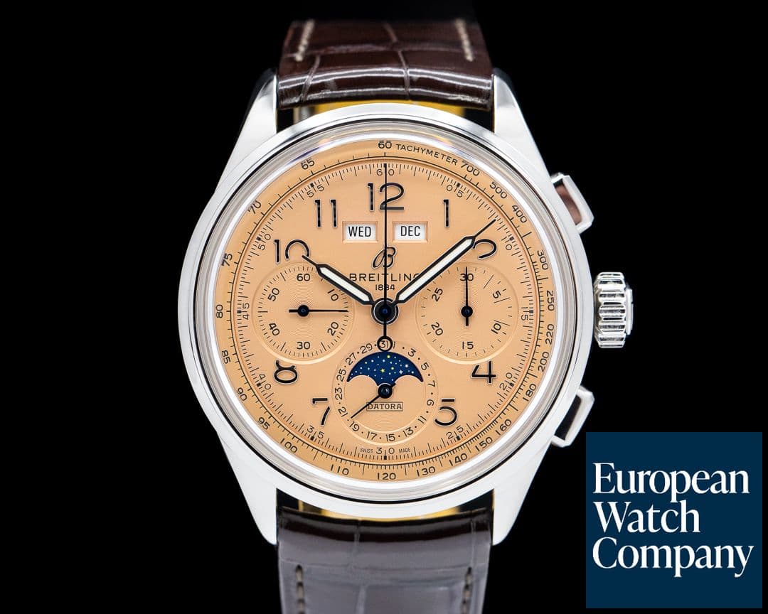 Image of Breitling Premier B25 Datora Salmon Dial 