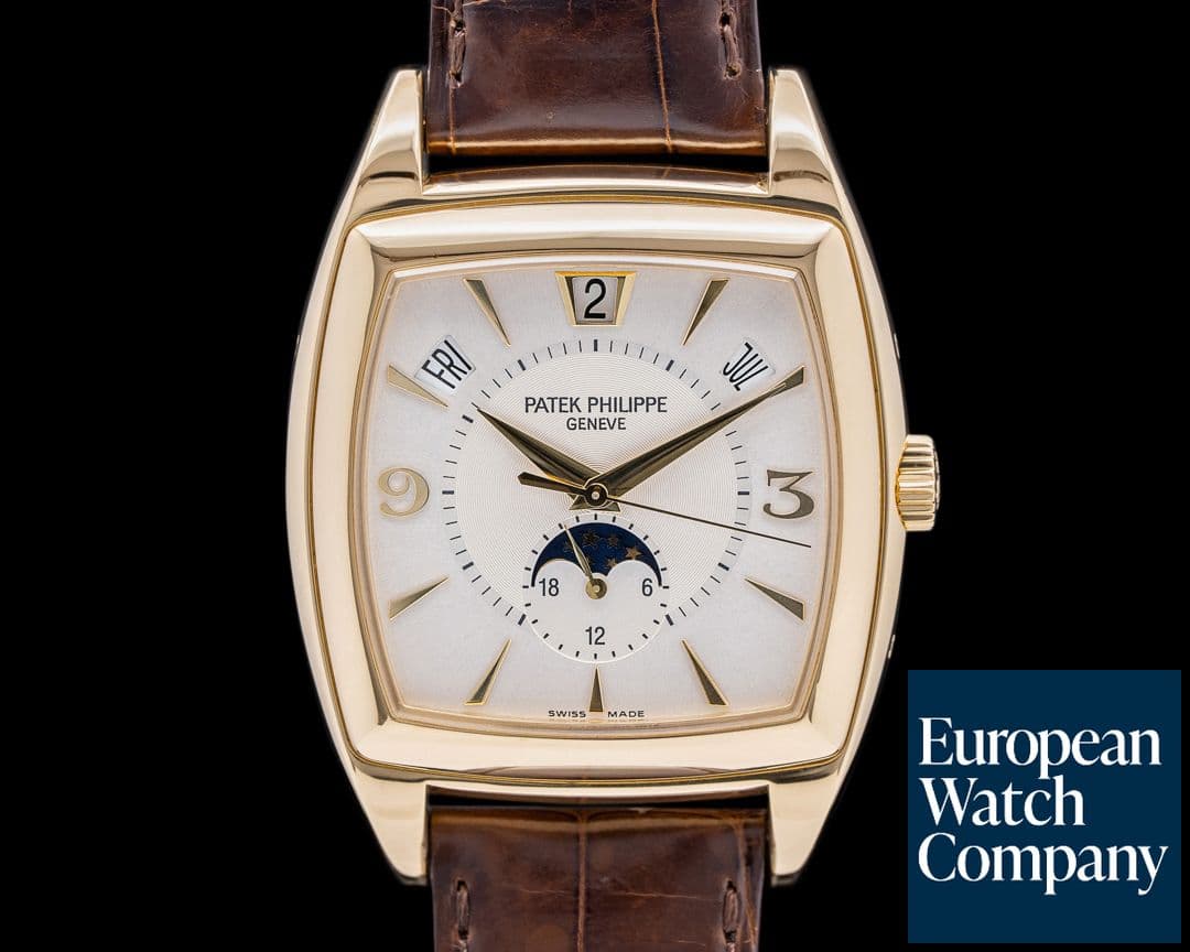 Image of Patek Philippe Gondolo Calendario 5135J Silver Dial 18K Yellow Gold 