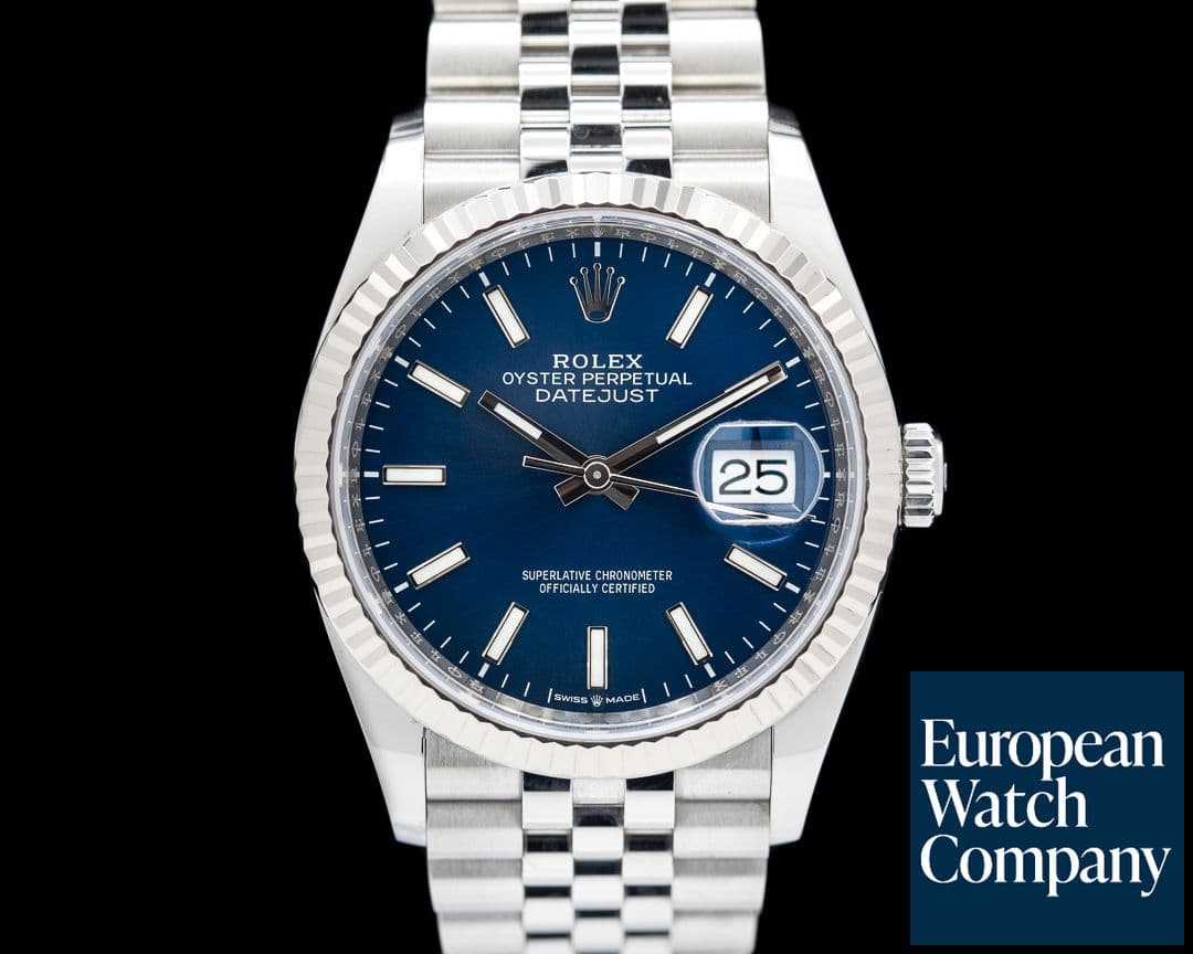 Image of Rolex Datejust Blue Stick Dial / Jubilee Bracelet