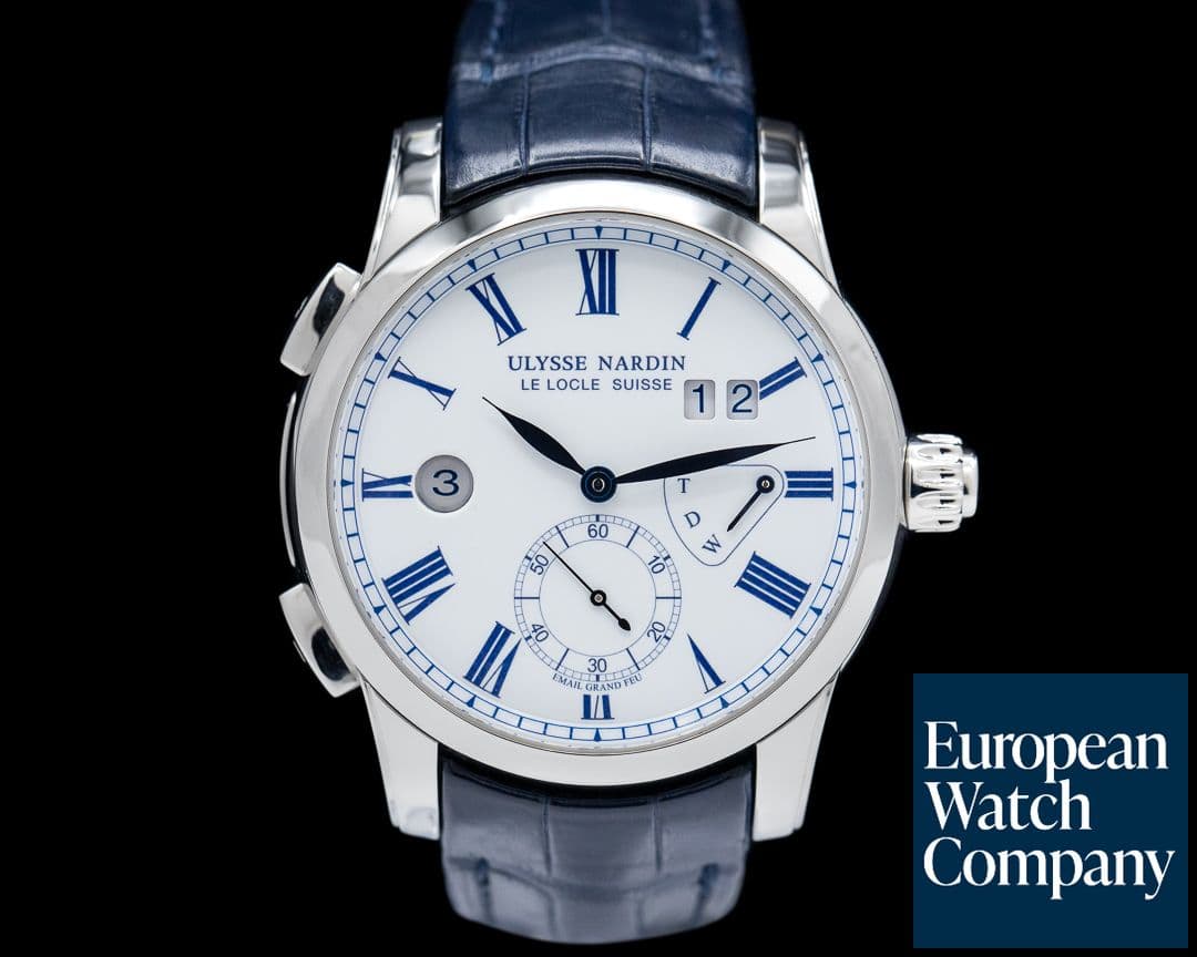 Image of Ulysse Nardin Classic Dual Time SS 42MM Grand Feu Enamel Dial