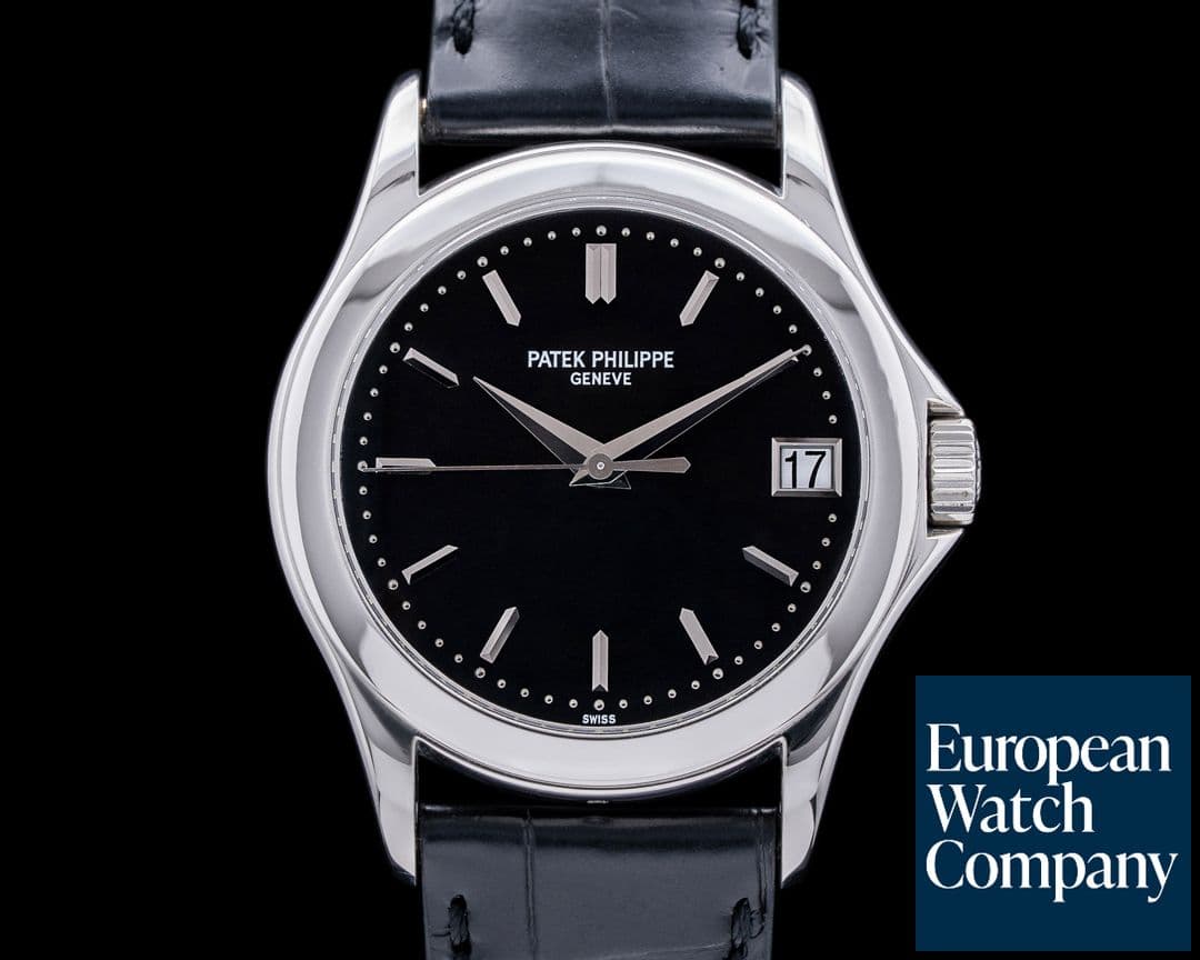 Image of Patek Philippe Calatrava 5107P Automatic Platinum Black Dial RARE