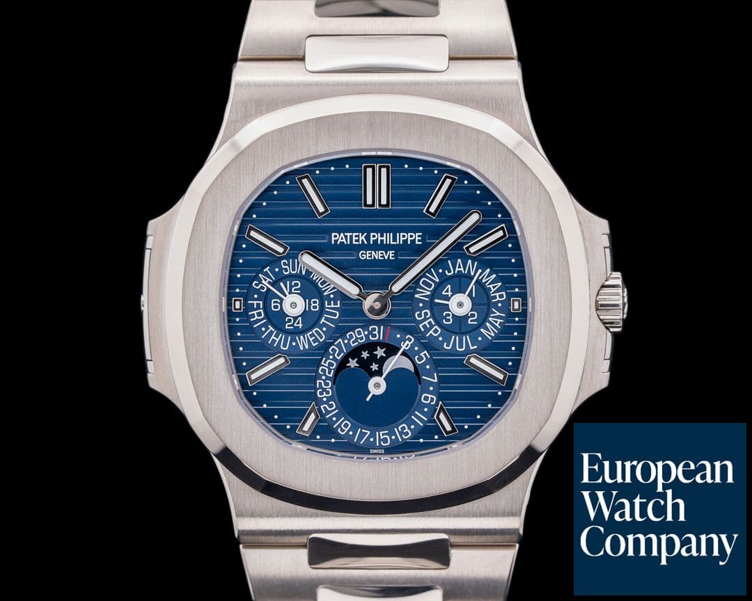 Image of Patek Philippe Nautilus 5740 Perpetual Calendar 18k White Gold Blue Dial 2022