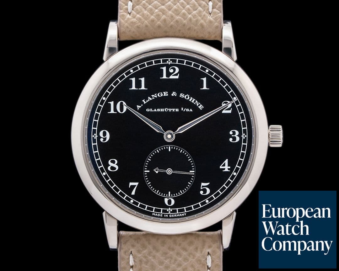 Image of A. Lange and Sohne 1815 Black Dial 18K White Gold 