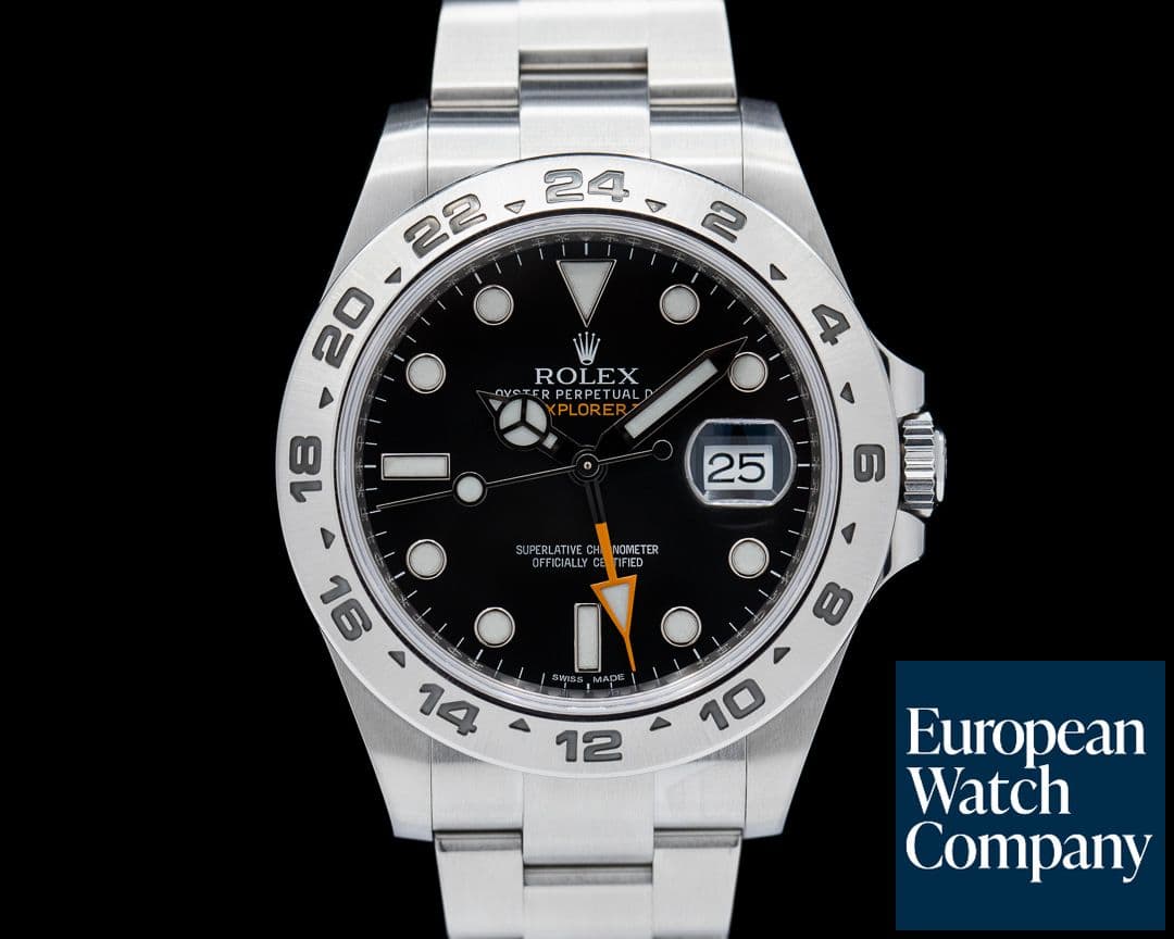 Image of Rolex Explorer II Black Dial SS